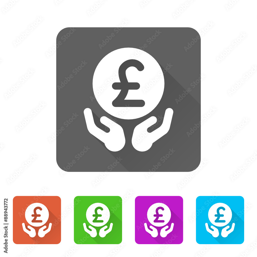 App Icon Long Shadow - 5 Colors App Icon Long Shadow - 5 Colors