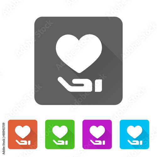 App Icon Long Shadow - 5 Colors