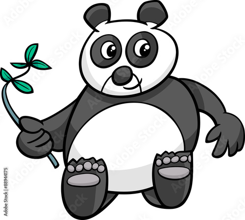 Fototapeta Naklejka Na Ścianę i Meble -  giant panda cartoon illustration