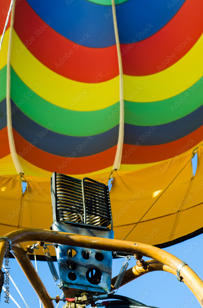 Fototapeta premium Hot air balloon in flight