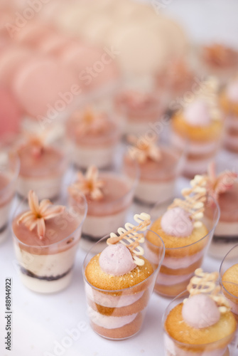 Dessert table for a wedding party 