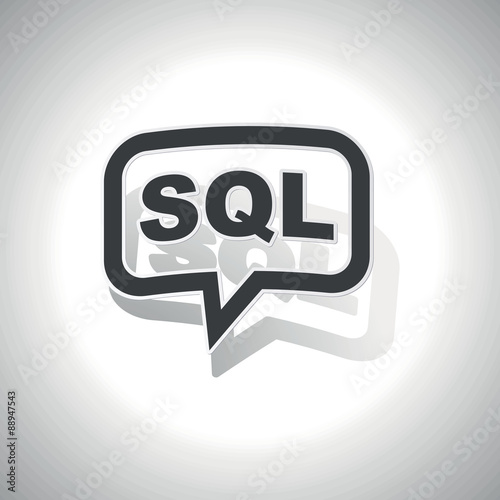 Curved SQL message icon © ylivdesign