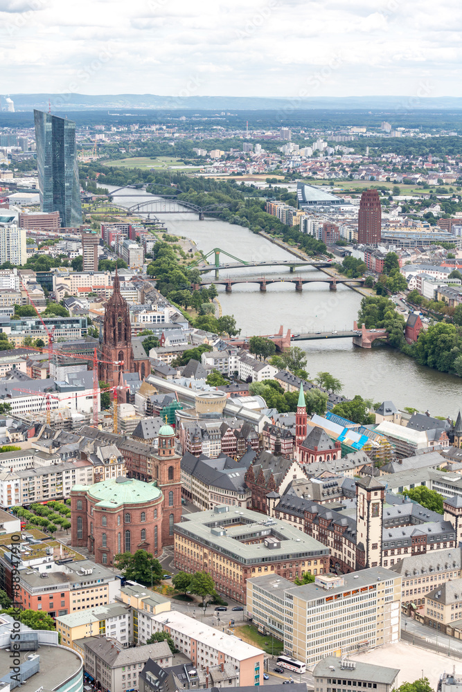 Obraz premium Aerial Frankfurt Germany