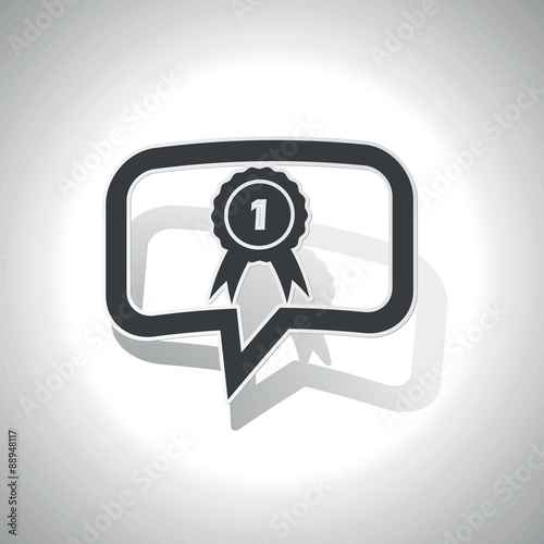 Curved 1st place message icon