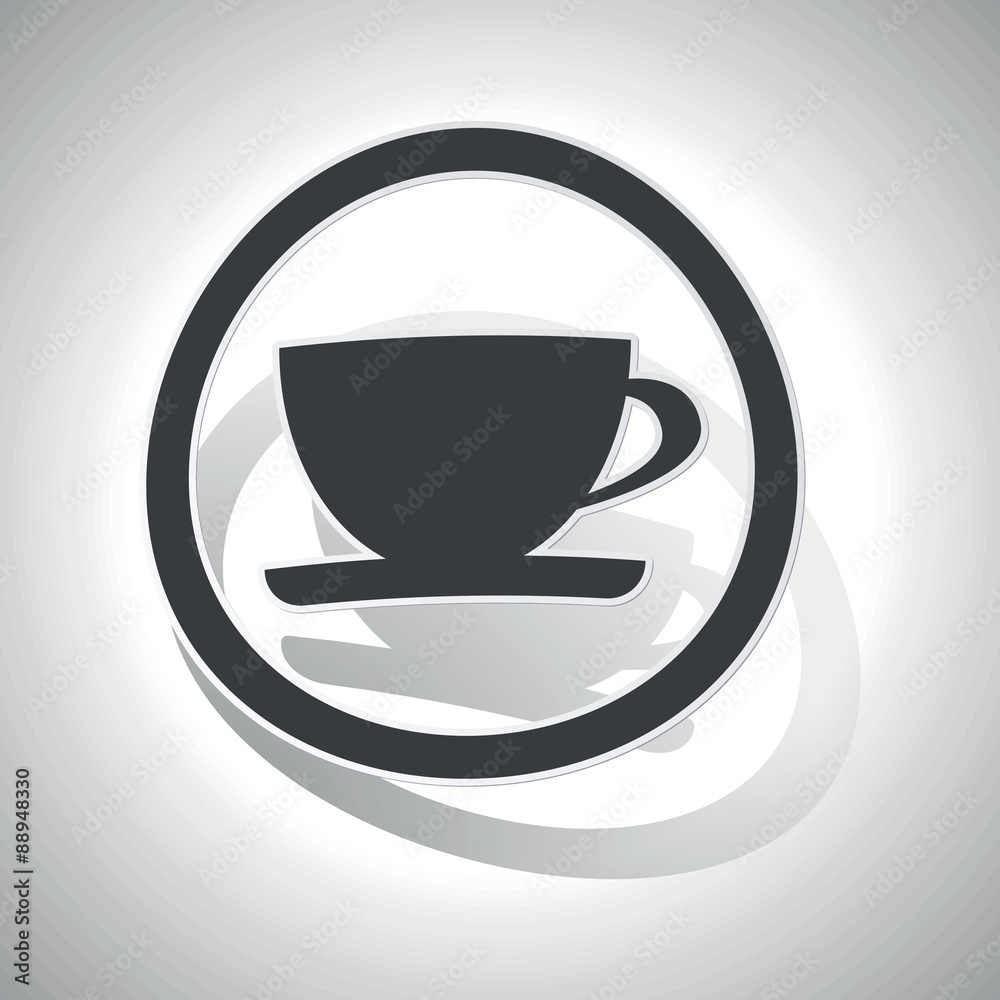 Curved cup sign icon Curved cup sign icon