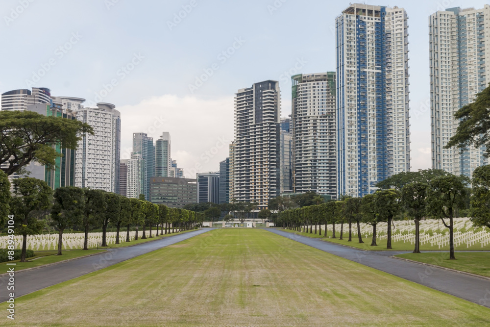 2nd World War US military cemetery in city, Manila