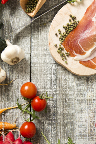 Fresh food on the table