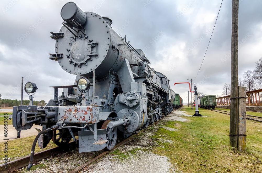 Naklejka premium Old freight train