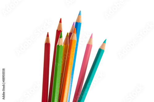 Multi color crayons