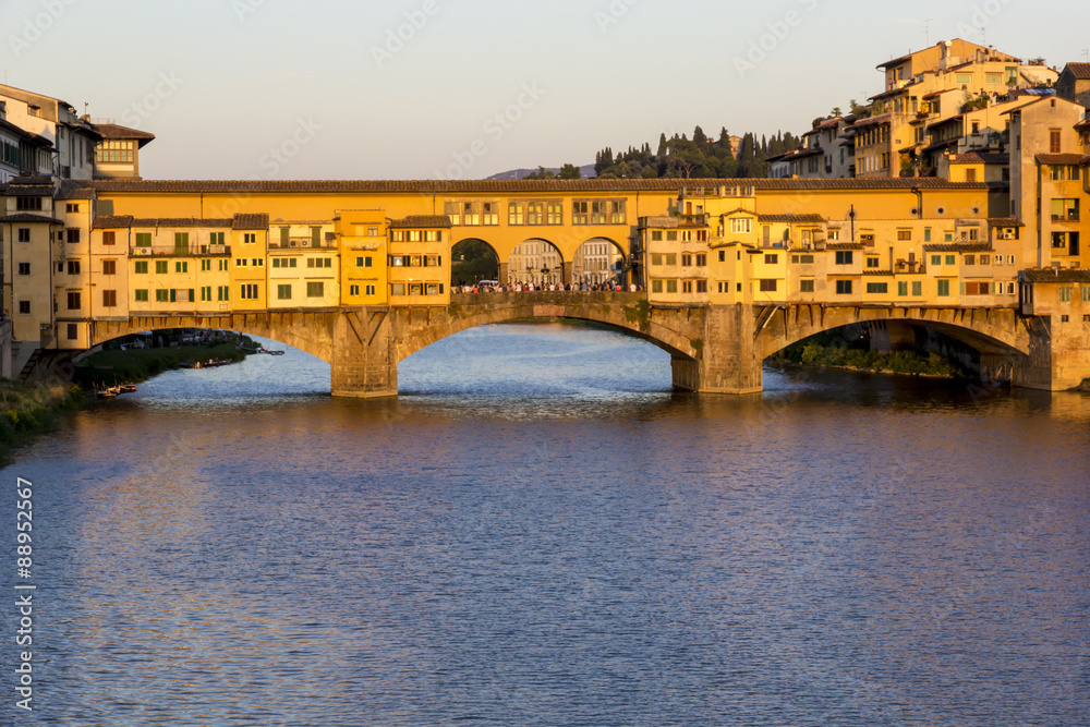 Ponte Vecchio during sunset, Florence