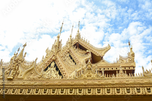 Mandalay, Myanmar - Kyauktagyi paya Temple or Golden Palace Monastery in Mandalay, Myanmar.