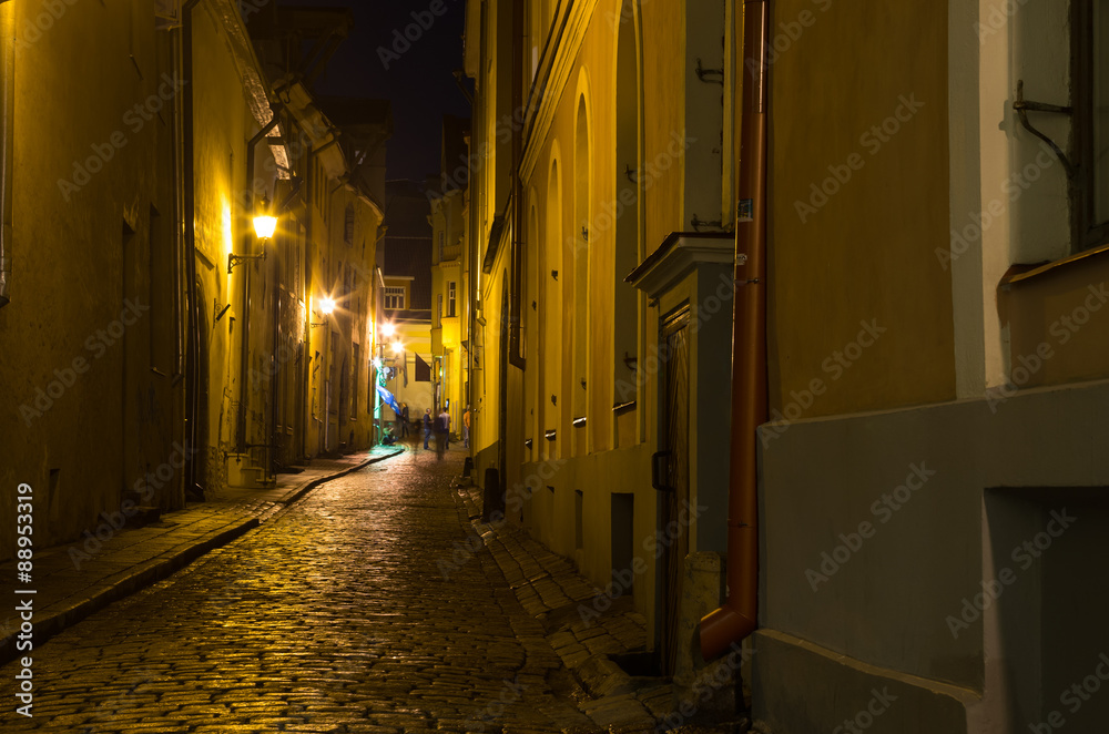 Old Tallinn in the night