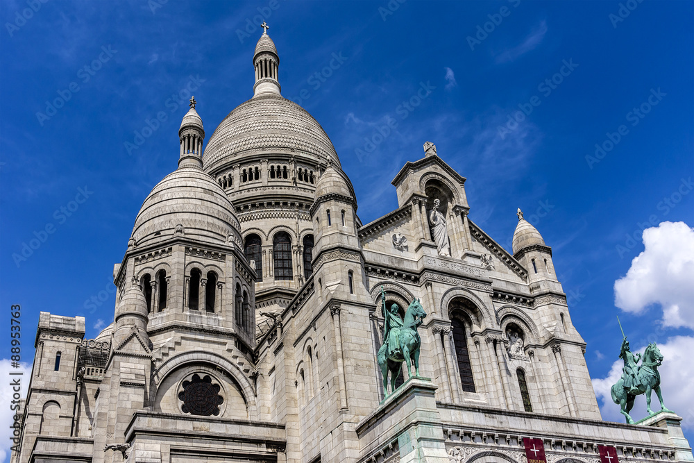 Detail of Basilica Sacre Coeur (1914), Paris, France.