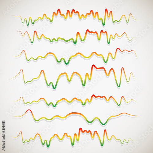Eq, equalizer graphics for audio, playback, multimedia concepts.