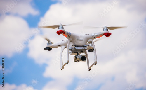 Fototapeta Naklejka Na Ścianę i Meble -  Drone flying in the air