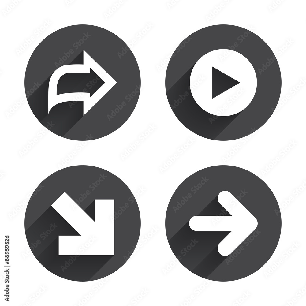 Arrow icons. Next navigation signs symbols. Arrow icons. Next navigation signs symbols.