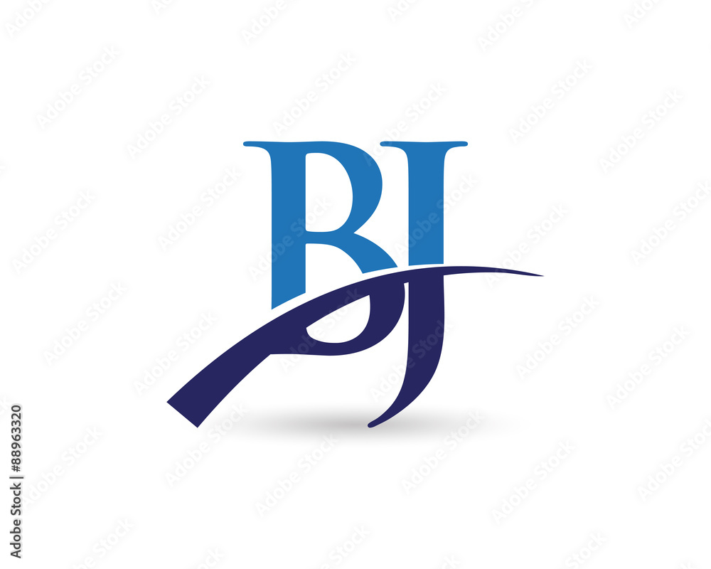 BJ Logo Letter Swoosh
