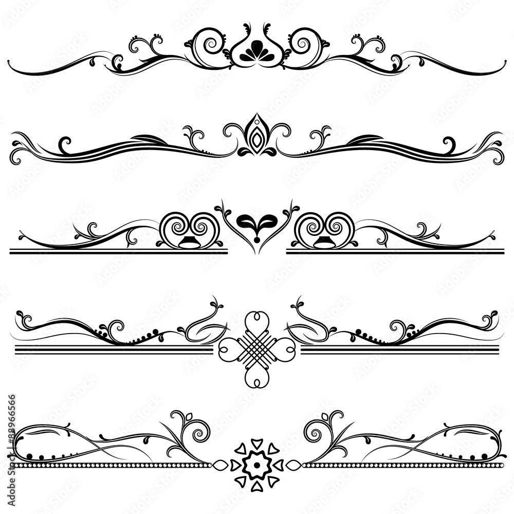 Set Border Design Element vector de Stock Adobe Stock Set Border Design Element vector de Stock Adobe Stock
