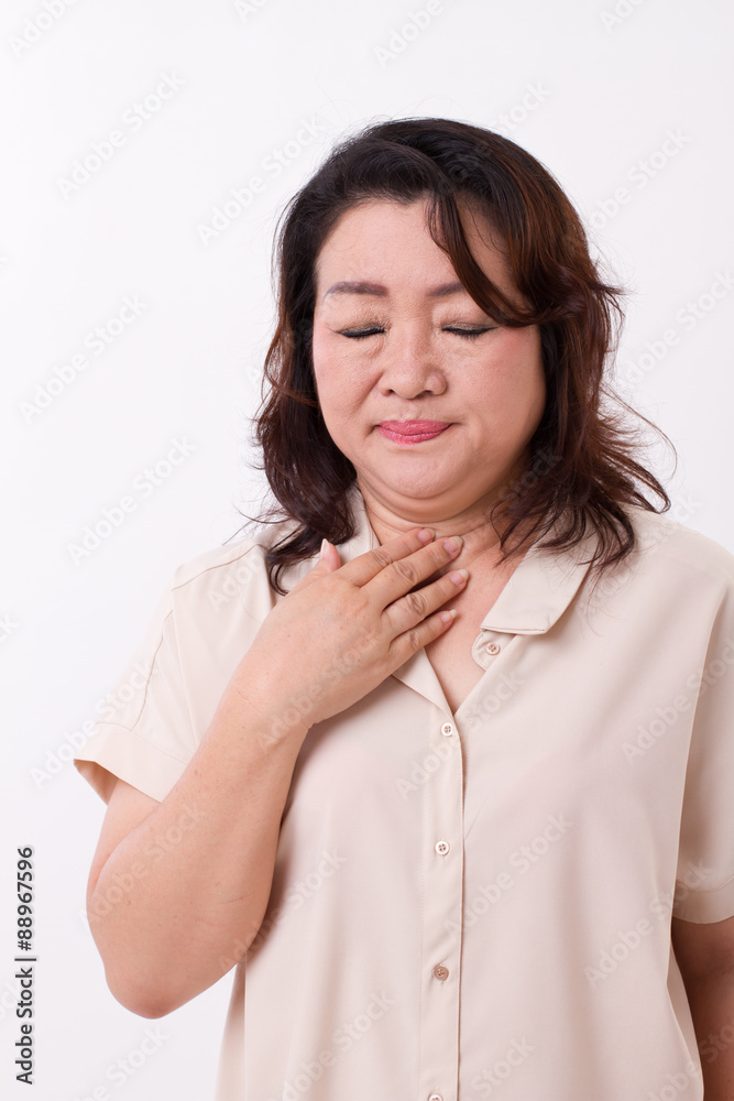 sick woman suffers from cold, flu, respiratory issue sick woman suffers from cold, flu, respiratory issue