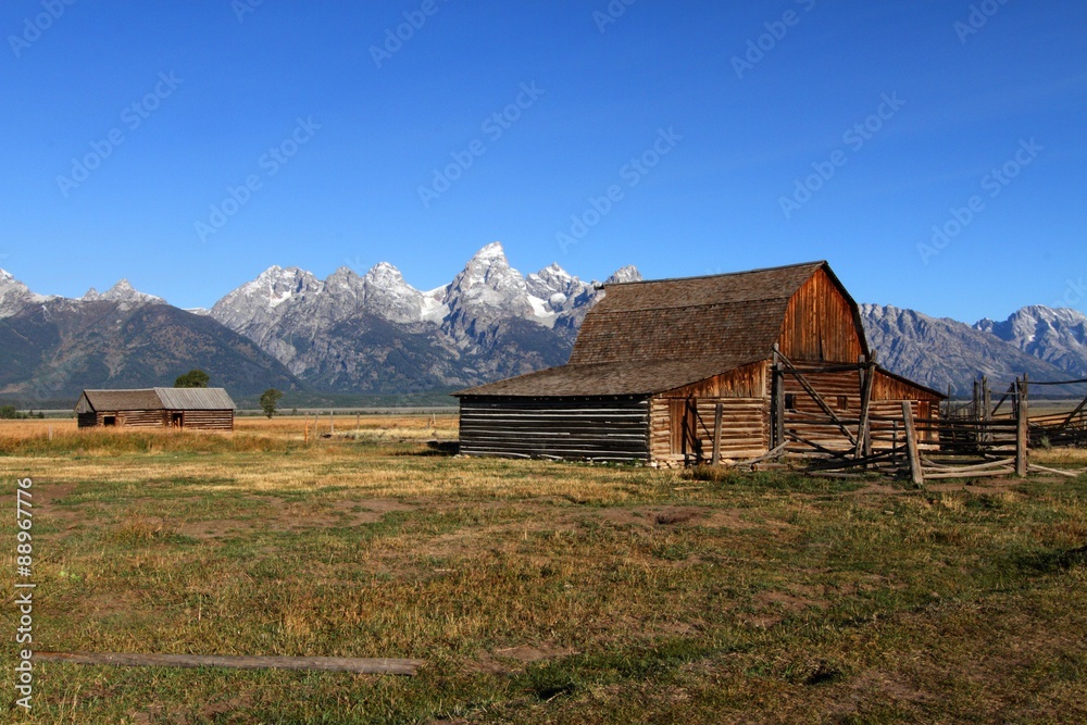 Mormon Row Barn in the Grand Tetons Mormon Row Barn in the Grand Tetons