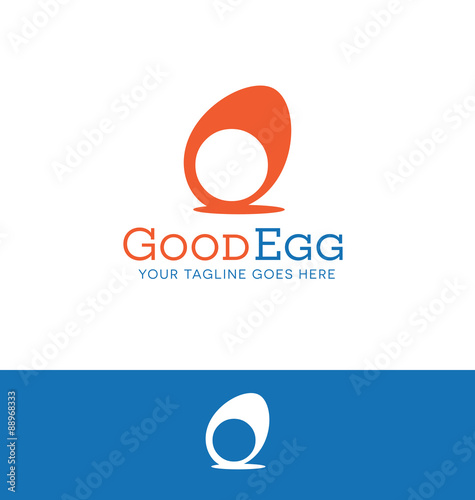 logo design concept of abstract egg 