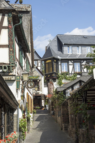 Obraz na płótnie In der Drosselgasse in Rüdesheim am Rhein, Deutschland w salonie