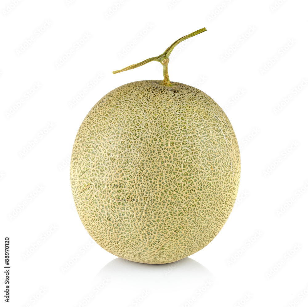 Fresh honeydew Melon on White Background