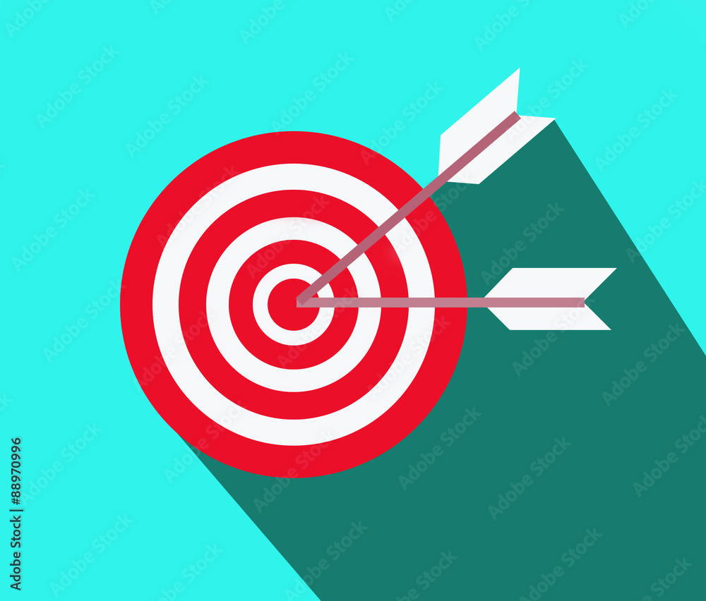 arrows on target arrows on target