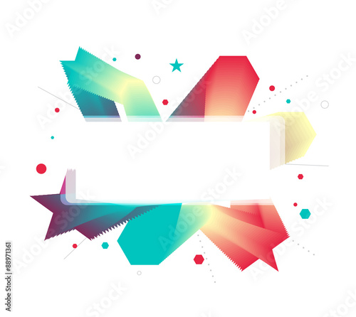 Abstract smooth color explode from center. vector illustration