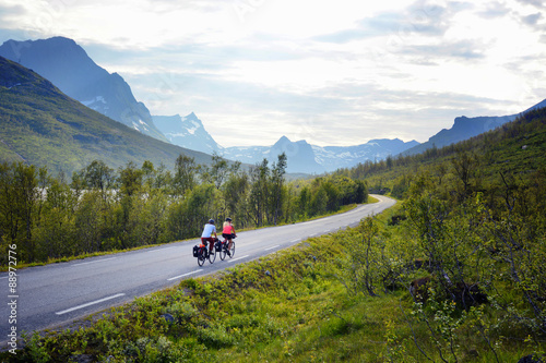 Bicycle tour, Senja island, Norway