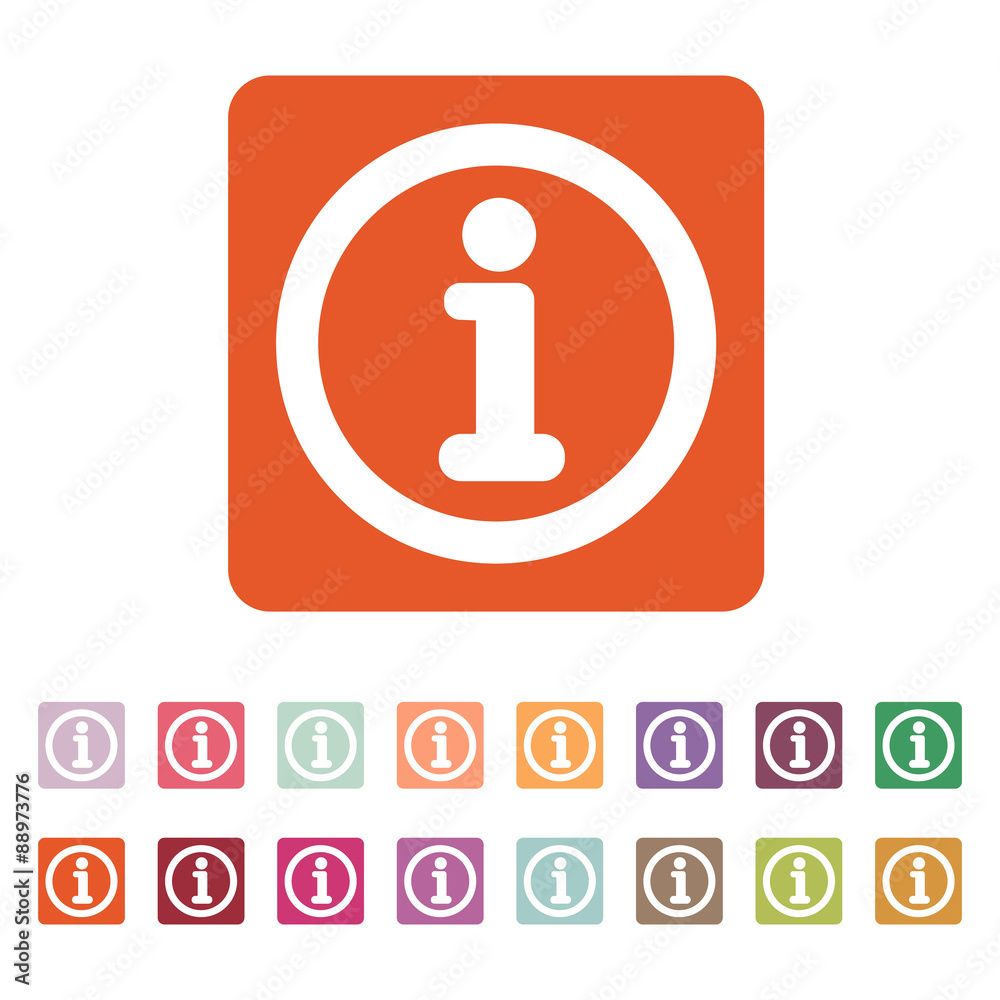 The information icon. Info and faq symbol. Flat The information icon. Info and faq symbol. Flat