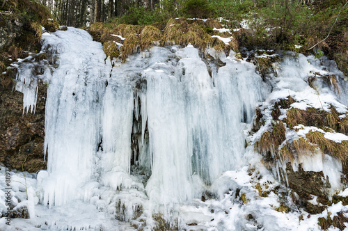 Frozen waterfall