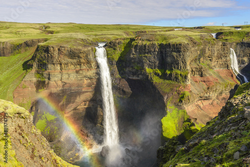 Haifoss waterfall  Iceland