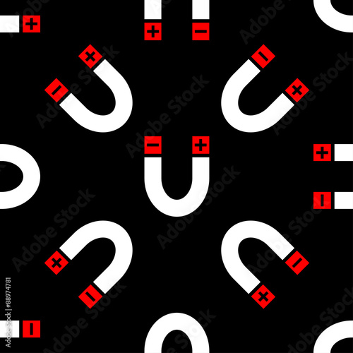 seamless pattern with magnet