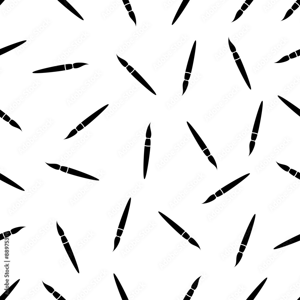 seamless pattern with paint brush