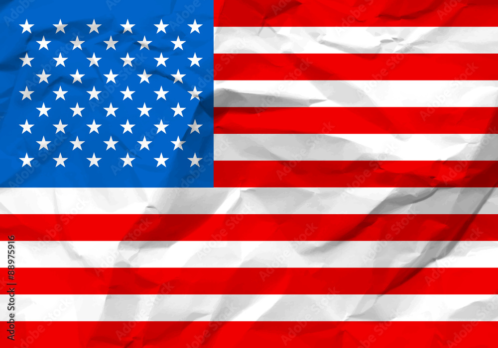 crumpled paper USA flag crumpled paper USA flag
