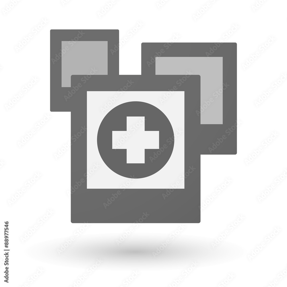 Obraz premium Isolated group of photos with a pharmacy sign