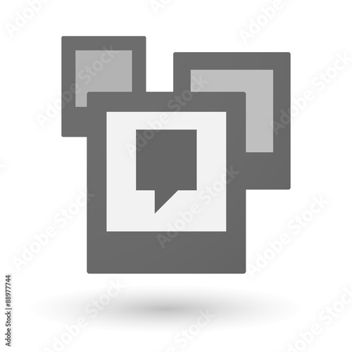 Isolated group of photos with a tooltip