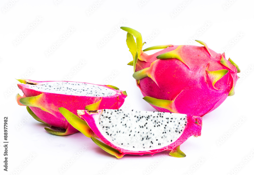 Dragonfruit on white background Dragonfruit on white background