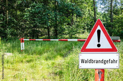Achtung Waldbrandgefahr