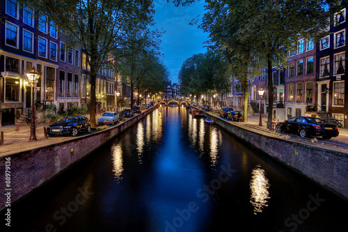 Amsterdam - Leidsegracht am Abend © Carl-Jürgen Bautsch