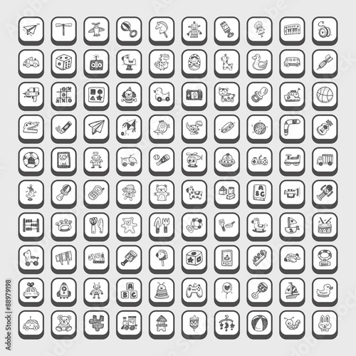 doodle toy icons