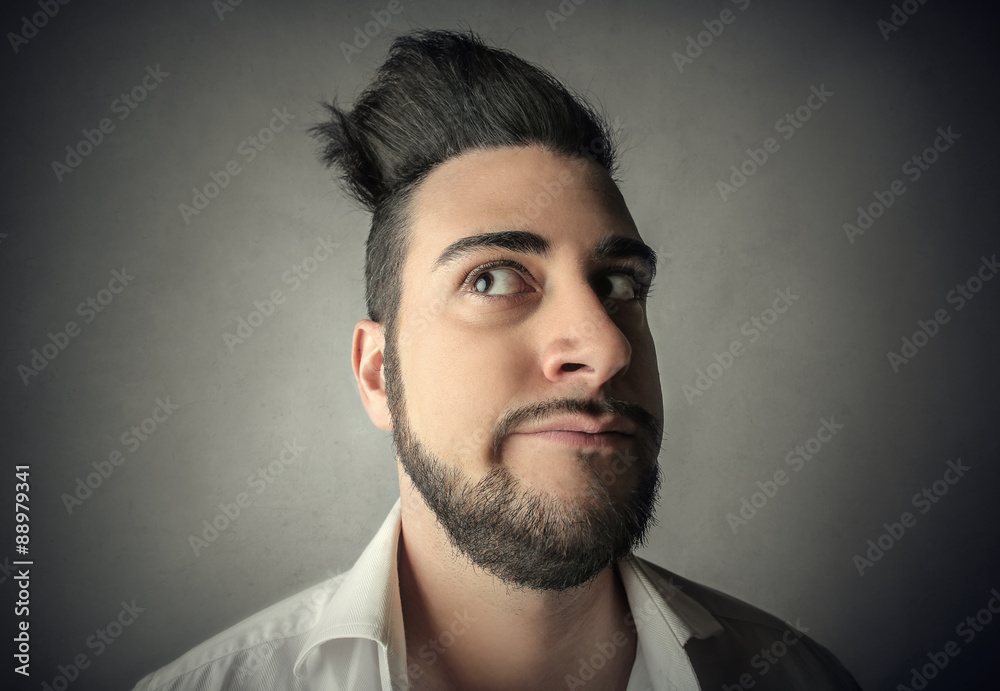 Fototapeta premium Man thinking of something