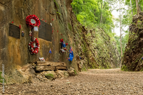 Hellfire Pass at Kanchanaburi, Thailand. photo