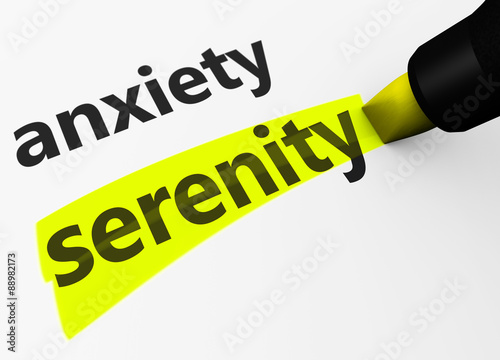 Anxiety Vs Serenity Sign