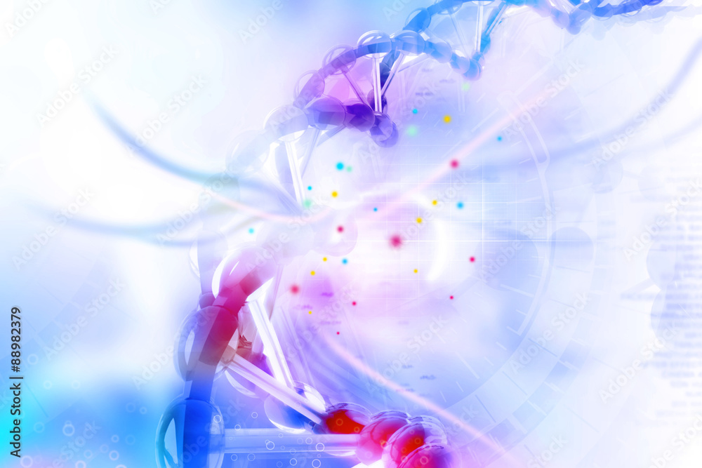 Fototapeta premium Digital illustration of dna