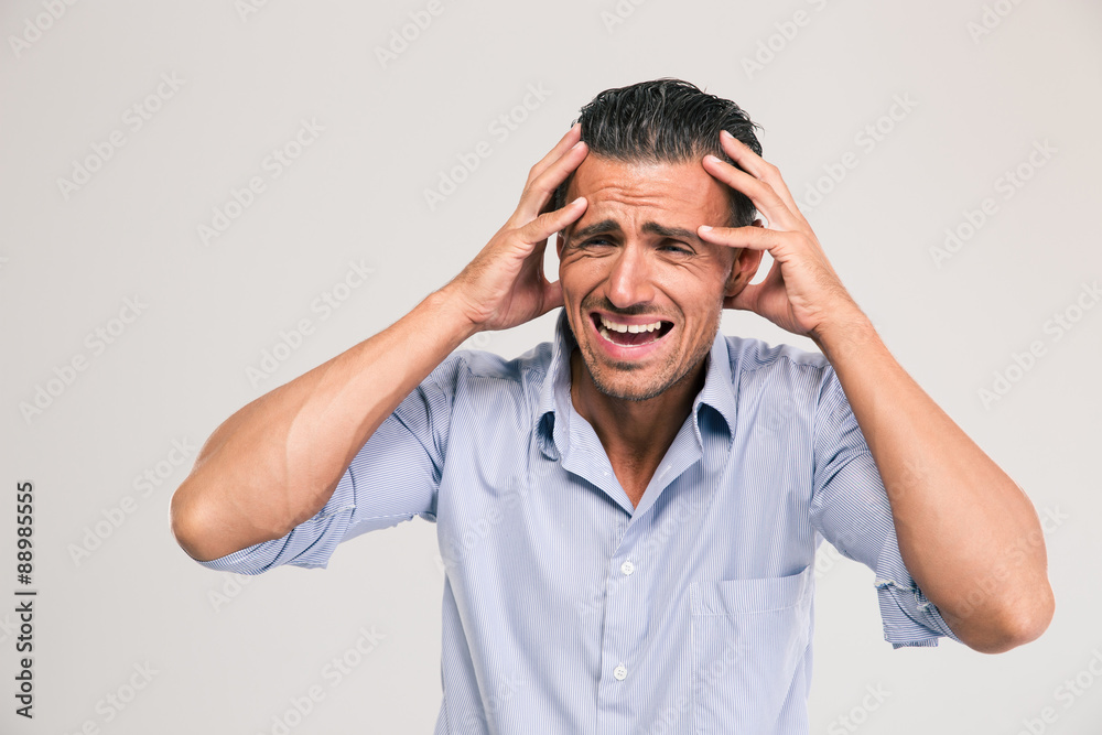 Portrait of a upset businessman Portrait of a upset businessman