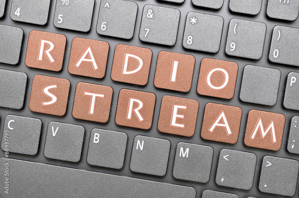 Radio stream key on keyboard Radio stream key on keyboard