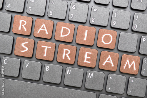 Radio stream key on keyboard