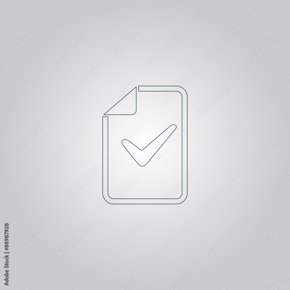 document with check mark document with check mark